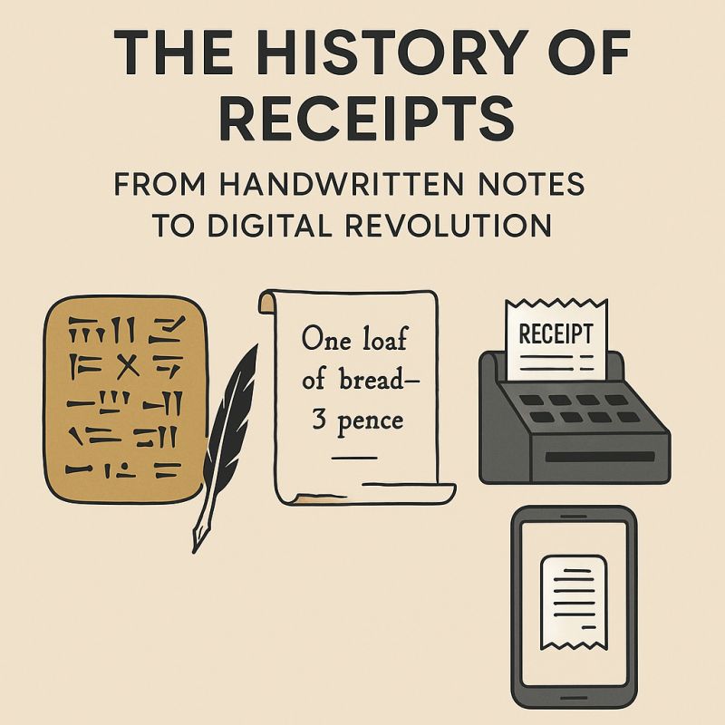 The History of Receipts: From Handwritten Notes to Digital Revolution
